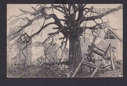 Ansichtskarte Vauquois frankreich Zerstörte Kirche durch Beschuß im 1 Weltkrieg