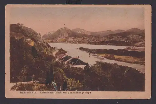 Ansichtskarte Rhein Rolandseck Siebengebirge Künstlerkarte Verlag Max