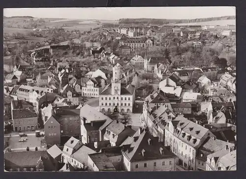 Ansichtskarte Schneeberg Aue Sachsen Totalansicht n. Lübbenau Brandenburg