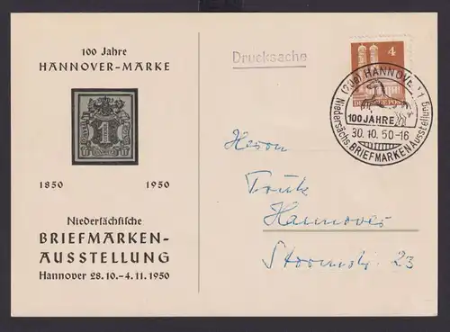 Bizone Philatelie selt. SST Hannover Ausstellung 100 Jahre Briefmarken Pferde