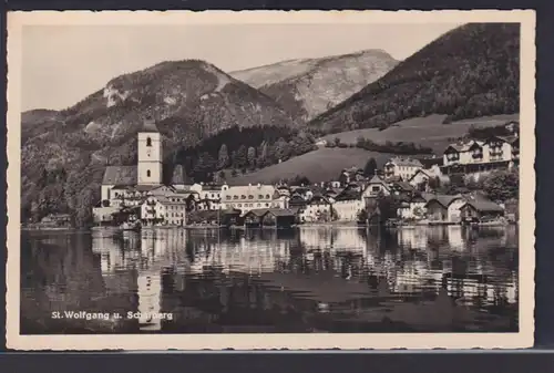 Ansichtskarte St. Wolfgang Schafberg Gebirge Wolfgangsee Ortsansicht Österreich