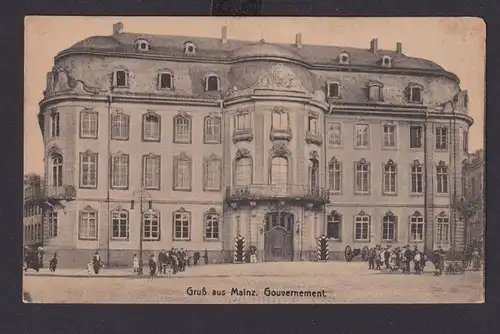 Ansichtskarte Mainz Rheinland Pfalz Gouvernement ab Saarlouis 15.07.1923