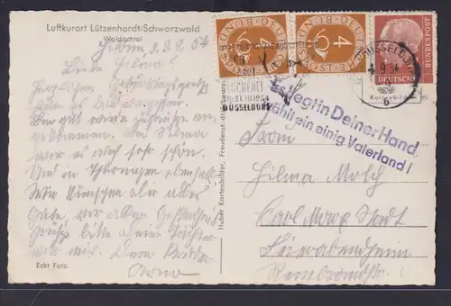 Bund Brief MIF Posthorn Heuss mit inter viol. Es liegt in deiner Hand wählt ein
