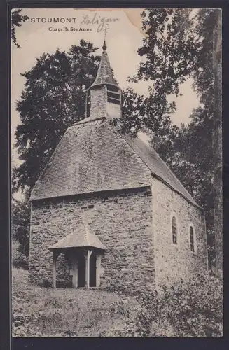 Ansichtskarte Stoumont Belgien Kapelle St. Anne Kirche Religion Feldpostkarte