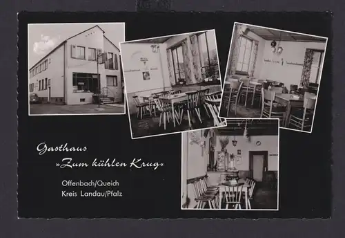Ansichtskarte Offenbach Queich Kreis Landau Pfalz Gasthaus Zum Kühlen Krug