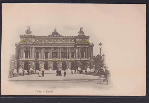 Ansichtskarte Paris Oper nach Braunschweig Niedersachsen Keine Marke