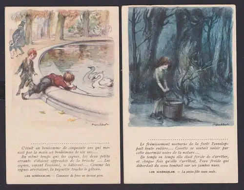 Ansichtskarte Künstlerkarte Viktor Hugo Schriftsteller Les Miserables Die