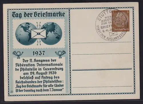 Philatelie Briefmarken Privatganzsache Deutsches Reich selt. Stempel Stuttgart