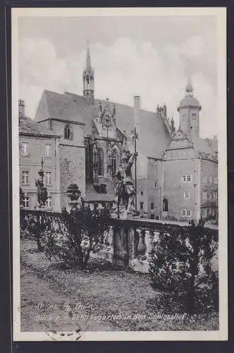 Ansichtskarte Altenburg Schloss Schlosshof Thüringen nach Oberpickenhain Sachsen