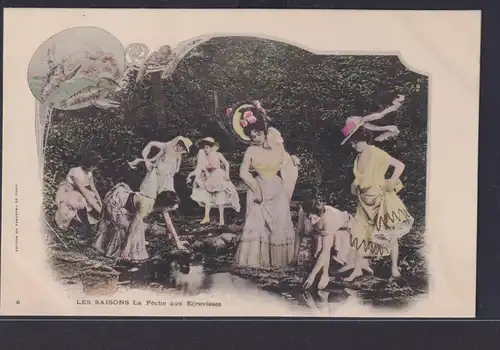 Ansichtskarte Jugendstil Art Nouveau Junge Damen Schönheiten Edition Du Panorama