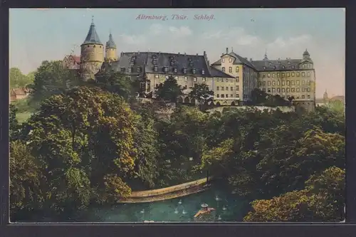 Ansichtskarte Künstlerkarte Altenburg Schloß Landschaft Wald Thüringen nach