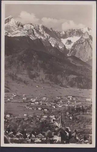 Ansichtskarte Partenkirchen Alpspitze Zugspitze Gebirge Bayern Kunstanstalt