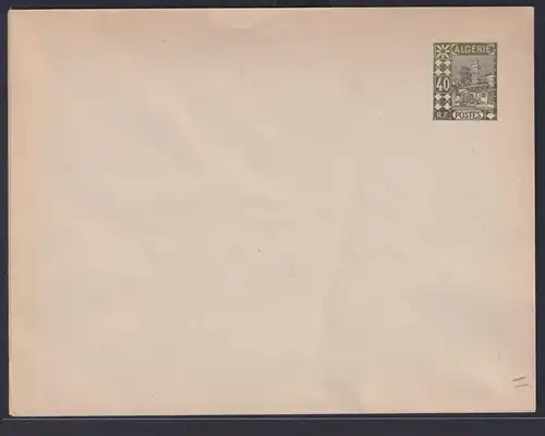 Afrika Algerien Ganzsache 40 cent Africa Algeria postal stationery cover