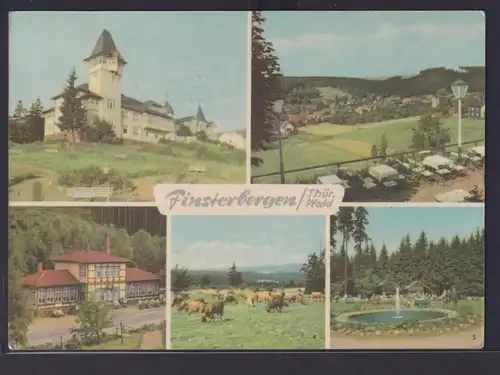 Ansichtskarte Finsterbergen Thüringen Thüringer Wald Kurhaus Steigermühle