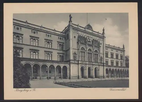 Ansichtskarte Königsberg Universität mit Sonderstempel 400 Jahre Marke Herzog