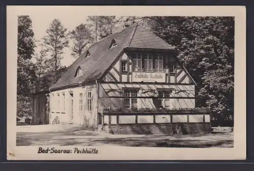 Ansichtskarte Bad Saarow Brandenburg Gaststätte Pechhütte