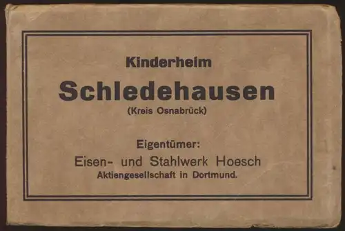 Ansichtskarte Kinderheim Schledehausen Osnabrück Leporello mit 17 seltenen teils