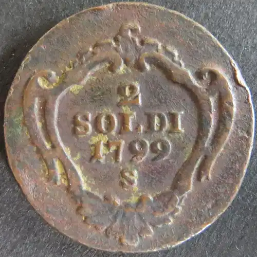Münze Österreich Görz 2 Soldi 1799 schön F Schmöllnitz Schön 15