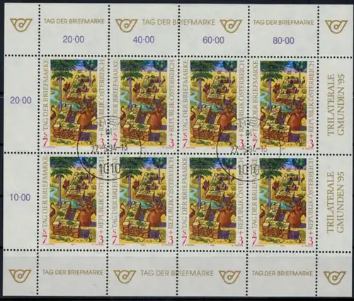 Österreich Kleinbogen Tag der Briefmarke 2127 Philatelie Ersttagsstempel 1994