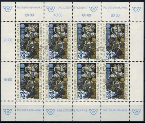 Österreich Kleinbogen Tag der Briefmarke 2097 Philatelie Ersttagsstempel 1993