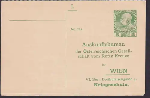 Österreich Ganzsache Rotes Kreuz P 220 a Frage und Antwort portofreie Korrespon-