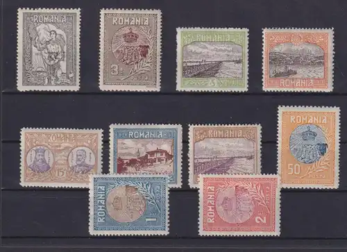 Briefmarken Rumänien 227-236 Provinz Silistra sauber ungebracucht Kat 120,00