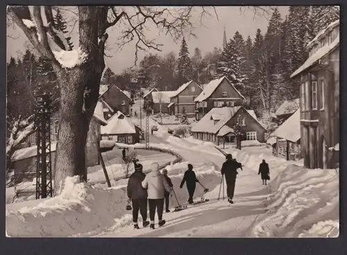 Ansichtskarte Schierke Sachsen Anhalt Harz Kirchberg Wintersport Schnee Ski