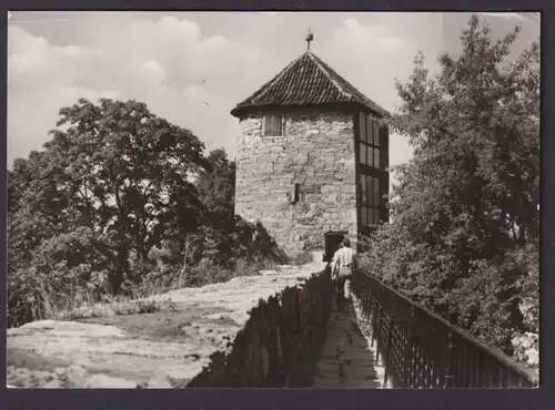 Ansichtskarte Mühlhausen Thomas Müntzer Stadt Stadtmauer Wehrgang n. Hannover