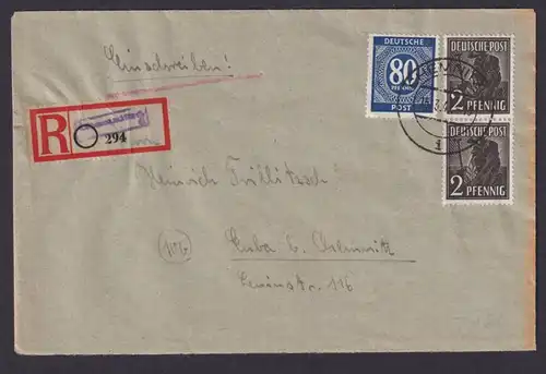 Briefmarken Besetzung Gemeinschaft Not R Zettel Chemnitz Euba Landpoststempel