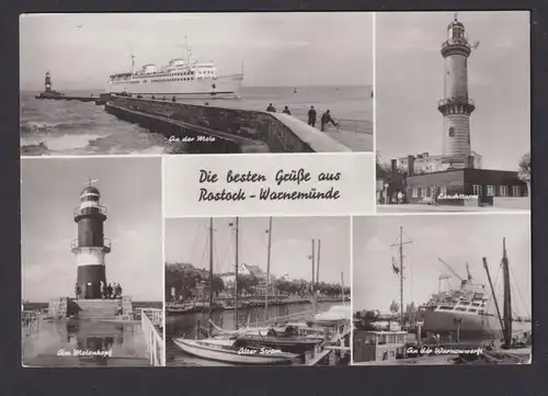 Ansichtskarte Rostock Warnemünde Mecklenburg Vorpommern Ostsee Warnowwerft