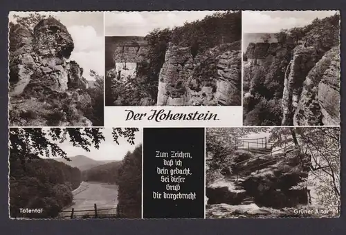 Ansichtskarte Hohenstein Wesergebirge Niedersachsen Totental Baxmann Baude