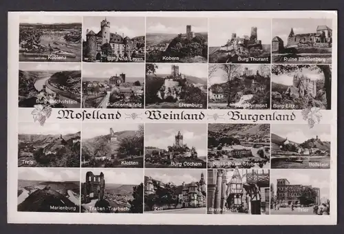 Ansichtskarte Moselland Weinland Burgenland Koblenz Kobern Münstermaifeld