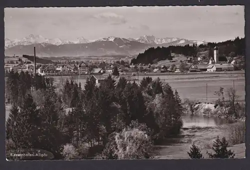 Ansichtskarte Biessenhofen Bayern Allgäu Totalansicht Gebirge