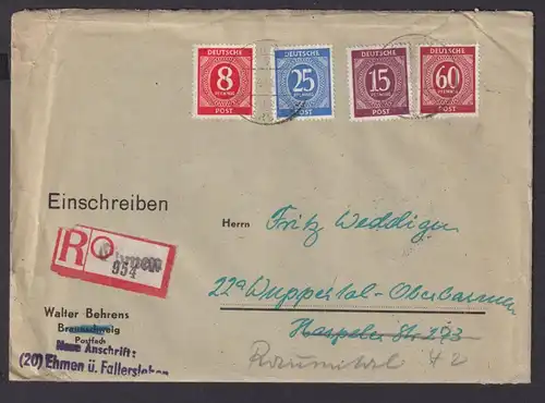 Briefmarken All. Besetzung Gemeinschaft R Brief Not R Zettel Ehmen Wuppertal