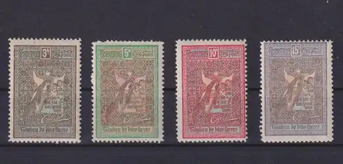 Briefmarken Rumänien 173-176 Wohlfahrt sauber ungebraucht Kat. 25,00