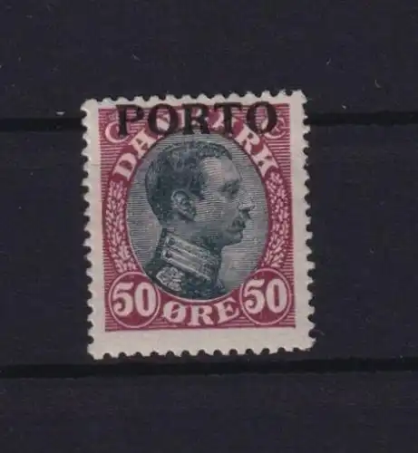 Dänemark Portomarke 7 sauber postfrisch mit Falz Ausgabe 1921