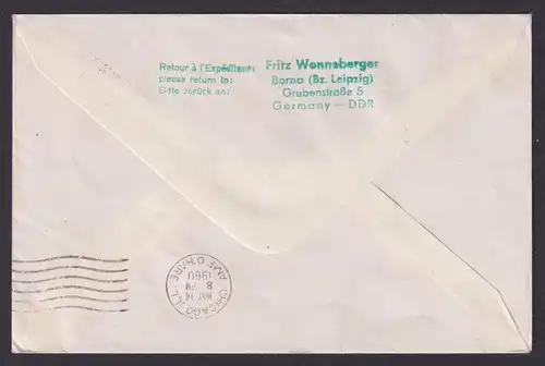 Flugpost Brief Air Mail Bund MEF 326 Lufthansa Erstflug Boeing 707 Frankfurt