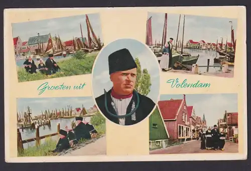 Ansichtskarte Volendam Holland Niederlande n. Vlaardingen