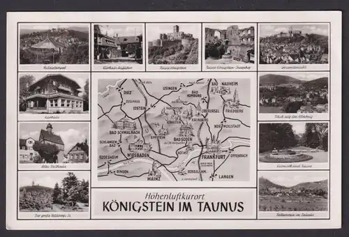 Ansichtskarte Königstein Hessen Taunus n. Nürnberg Bayern