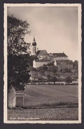 Ansichtskarte Andechs Bayern Kloster Andechs Ammersee Rokokokirche