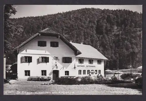 Ansichtskarte St. Gilgen Österreich Hüttenstein a. Krotensee Gastronomie