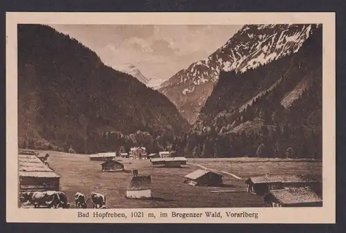 Ansichtskarte Bad Hopfreben Österreich Bregenzer Wald Voralberg Ort Gebirge