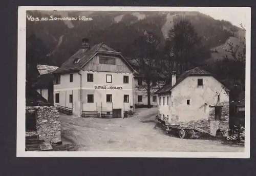 Ansichtskarte Vois Schwarzau im Gebirge Österreich Gastronomie