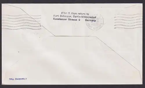 Flugpost Brief Air Mail gute Frankatur Beethoven Zusammendruck Kat 150,00 ++