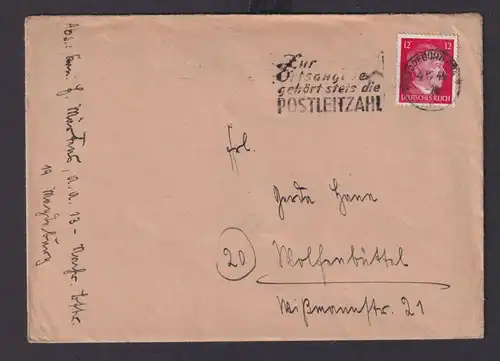 Magdeburg Sachsen Anhalt Deutsches Reich Drittes Reich Brief Postsache SST Zur