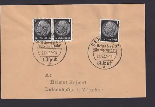 Zusammendruck Berlin Deutsches Reich Drittes Reich Brief Erholung Urlaub SST