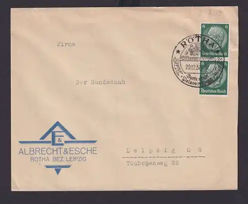 Zusammendrucke Rötha Sachsen Deutsches Reich Drittes Reich Brief Musik SST