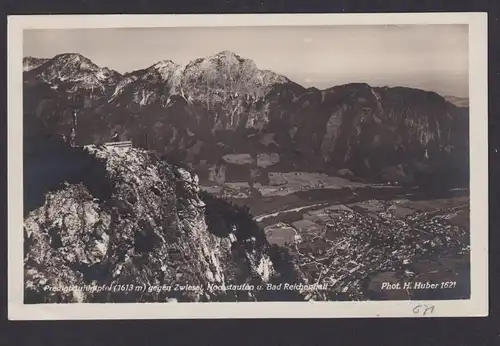 Bad Reichenhall Bayern Deutsches Reich Ansichtskarte SST Predigtstuhlbahn Bad