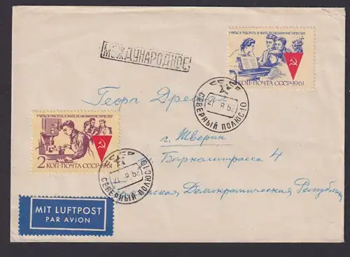 Flugpost Brief Air Mail Sowjetunion 21.8.1962