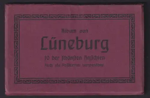 Ansichtsarte Leporello Lot Sammlung 10 X Karten Lüneburg Niedersachsen